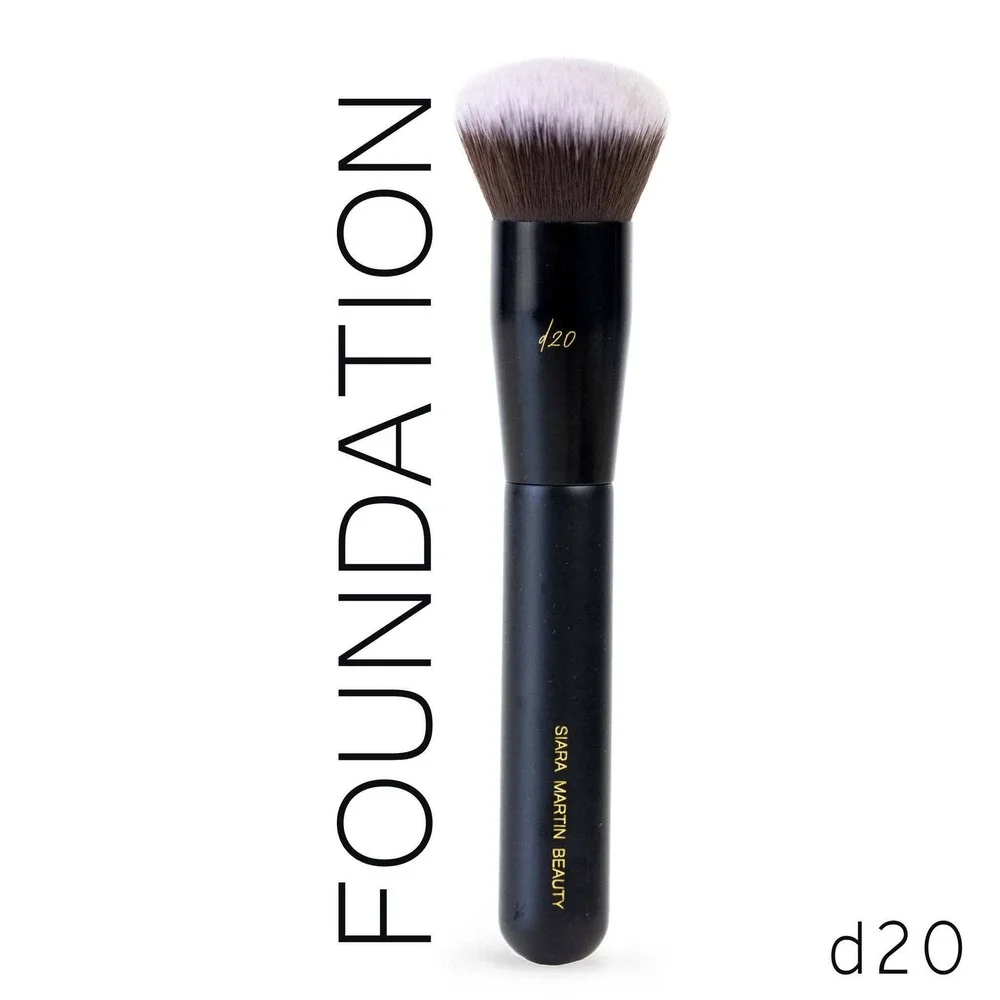 Siara Martin Beauty d20 Foundation Brush Synthetic Round Dense Stippling d20-XL